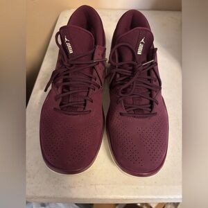 Jordan’s burgundy Sneakers Sleek Design Breathable Comfort